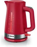 Bosch TWK4M224, 1,7 l, 2400 W, Rot, Edelstahl, Wasserstandsanzeige,