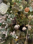 6er Set schwarze Weihnachtskugeln aus Glas 8cm - Schwarz