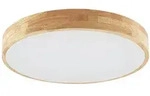 Lindby Deckenlampe Tanju, &Oslash;60 cm, 5-flg., Kautschukholz, E27 - Hellbraun