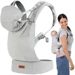 MoMi COLLET &ndash; Ergonomische Babytrage f&uuml;r vorne & hinten, verstellbar, bis 15 kg,