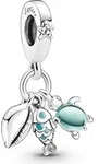 PANDORA Charm-Anh&auml;nger Meerestiere aus Sterlingsilber, Emaille - Silber