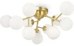 Maytoni Deckenleuchte Dallas Gold, 12xG9, exkl. Leuchtmittel - Gold