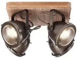 BRILLIANT Spotplatte, 4-flammig Carmen Wood braun IP20 GU10 5 Watt dimmbar g. f.