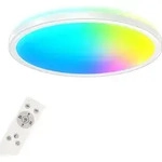 LED Deckenleuchte Smart RGB Bluetooth WiFi Timer Alexa wei&szlig; 22W &Oslash;42cm Briloner -