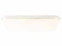 BRILLIANT weiße LED Deckenleuchte ARIELLA | Deckenlampe mit Fernbedienung 54 x 54 cm