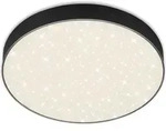 LED Aufbauleuchte rahmenlos Sternenhimmel 21 W schwarz Metall &Oslash;28,7cm Briloner -
