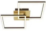 LED Deckenleuchte, gold-braun, 2x LED/11W - Braun/Gelb