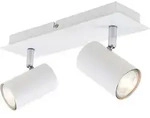 Deckenlampe schwenkbar, GU10 Fassung, max. 40 Watt, Deckenstrahler 2-flammig,