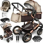 Kiduku Kinderwagen Komplettset, Kombikinderwagen Set inkl. Babywanne Buggy