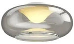 Lucande LED-Deckenlampe Mijo, &Oslash; 43 cm, rauchgrau, Glas - Silber/Grau