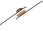 BRILONER Go LED Deckenleuchte, Warmwei&szlig;es Licht, schwarz, 56 x 12 x 3,7 cm - Schwarz