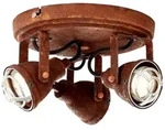 BRILLIANT Spotrondell, 3-flammig Bente braun IP20 GU10 4 Watt dimmbar g. f.