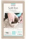 Soft-Ton weiss 500g lufth&auml;rtend / brennbar 1040&deg;C - Wei&szlig;