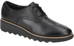 Clarks SHARON RAE Damenschuhe - elegante Schn&uuml;r- Halbschuhe schwarz Elegant NEU -