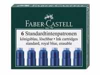 FABER-CASTELL Tintenpatronen Standard königsblau (6 Patronen)