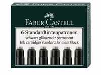 FABER-CASTELL Tintenpatronen Standard schwarz (6 Patronen)