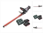 Metabo HS 18 LTX 65 Akku Heckenschere 18 V 63 cm + 2x Akku 4,0 Ah + Ladeger&auml;t