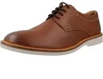 CLARKS Anzugschuh Atticus LTLace mit Cushion-Plus-Fu&szlig;bett 5234 Dark Tan Lea 40 -