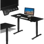 Juskys H&ouml;henverstellbarer Schreibtisch 120x60cm - Elektrisch stufenlos verstellbar