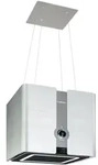 Futurelight Smart Inselabzugshaube Umluft 420m3/h LED Edelstahl - Silber