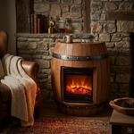 abc HOME | Elektrischer Kamin | Landhausstil | Fernbedienung | Heizfunktion 