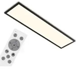LED Panel Dimmbar Fernbedienung Farbwechsel CCT 24W schwarz Metall IP20 Briloner -