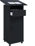 VCM Holz mobiles Rednerpult | Ma&szlig;e ca. H. 109 bis 120 cm x B. 60 cm x T. 50 cm 
