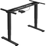 tectake&reg; H&ouml;henverstellbarer Schreibtisch Twain 110 - 168 x 60 x 60 - 125 cm -