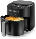 Emerio Airfryer XL 4,5 L &ndash; 1300 W &ndash; Digital &ndash; 8 Programme &ndash; Schwarz &ndash;