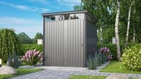 Pergart Ger&auml;tehaus "Rheinfelden 78" anthrazit matt 4,4 m&sup2; ohne Schleppdach
