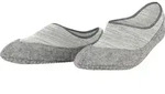 FALKE Cosyshoe dames huissokken, kort model, lichtgrijs (light grey) - Grau - 37-38