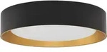 Lindby LED-Deckenleuchte Kambia, 45 cm, schwarz/gold, Metall - Schwarz