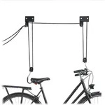 Relaxdays Fahrrad Deckenlift, 57 kg Traglast, mit Haken, universal, mit Seilbremse,