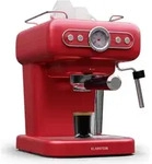 Klarstein Espresso Siebtr&auml;germaschine mit Milchaufsch&auml;umer, 1,2L Retro