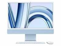 Apple iMac 24 2023 Blau M3 Chip mit 8-Core CPU 10-Core GPU und 16-Core Neutral Engine
