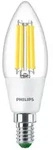 Philips Filament-Kerzenlampe, B35 E14, transparent, 40 W, 2,3 W, 40 W, E14, 485 lm,