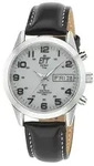 ETT Herrenuhr EGS-11436-12L, Funk, Solar, analog, Edelstahlgeh&auml;use, Lederarmband -