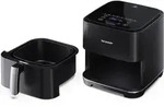SHARP AF-GS552AE-B Hei&szlig;luft-Fritteuse - 5.5L -1650 w, schwarz/silber -
