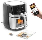 Luftfritteuse InnovaGoods Fryinn View 6500 Schwarz 1700 W 6,5 L Edelstahl - Schwarz