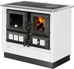 Justus Rustico-90 2.0 K&uuml;chenofen Stahl Wei&szlig;, Backfach links - Wei&szlig;