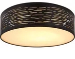 Globo Lighting Deckenleuchte Metall schwarz, LED - Schwarz