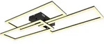 Globo Lighting Deckenleuchte Metall schwarz matt, LED - Schwarz