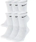 NIKE U Nk Everyday Cush Crw 6Pr 132 Socken weiss S - Wei&szlig; - 34-38