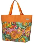 Oversized StrandtascheEinkaufstasche - orange Paisley - XXL Tasche - Paisley -...