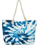 styleBREAKER XXL Strandtasche mit Batik Wirbel Muster | Damen Shopper mit