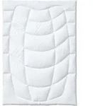 Kauffmann Hanf Steppdecke 135x200 cm medium - Wei&szlig;