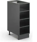 K&uuml;chenregal Vicco Fame-Line Anthrazit 30 cm ohne Arbeitsplatte, Model 35943 -