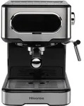 Hisense HESCM15DBK, Espressomaschine, 1,5 l, Gemahlener Kaffee, 1000 W