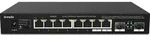 Tenda TEM2010F Ethernet Switch 8 Ports 2.5G Unmanaged Schwarz Wandmontagef&auml;hig -