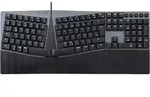 Perixx PERIBOARD-535 DE BL, ergonomische mechanische USB Tastatur (blaue Taster) -